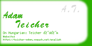 adam teicher business card